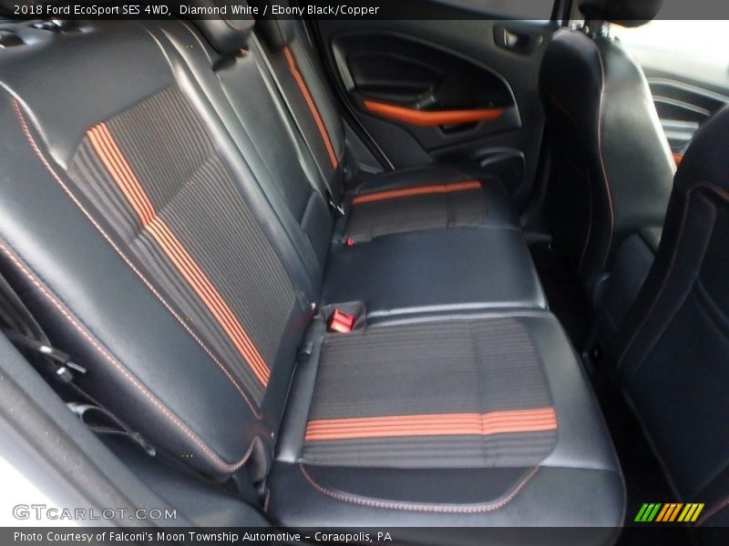 Diamond White / Ebony Black/Copper 2018 Ford EcoSport SES 4WD