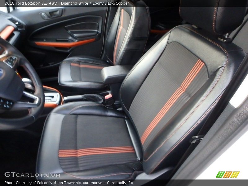 Diamond White / Ebony Black/Copper 2018 Ford EcoSport SES 4WD