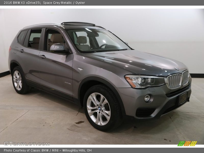 Space Grey Metallic / Oyster 2016 BMW X3 xDrive35i