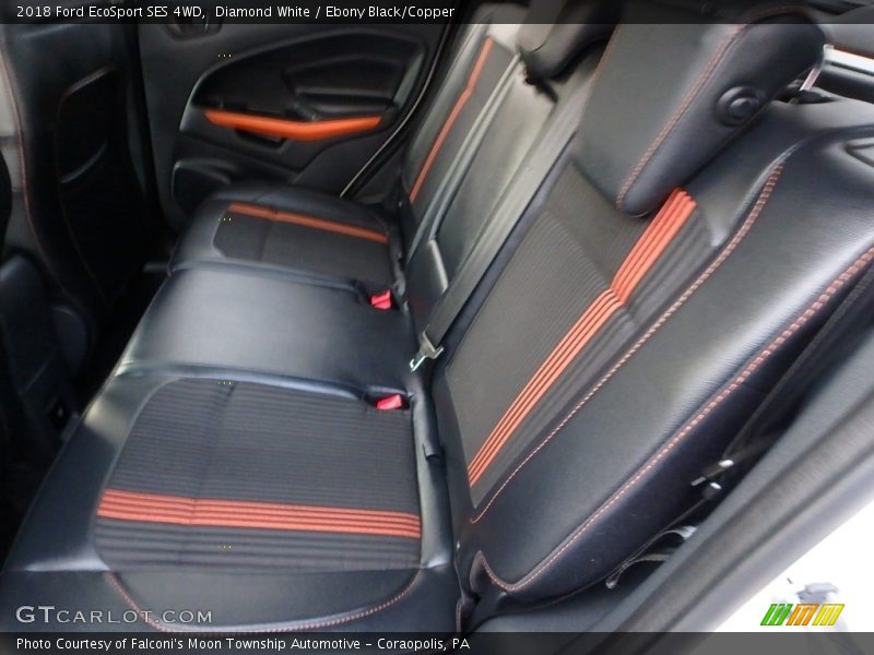 Diamond White / Ebony Black/Copper 2018 Ford EcoSport SES 4WD