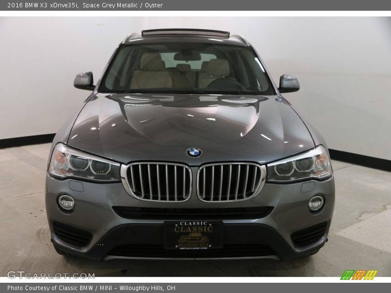 Space Grey Metallic / Oyster 2016 BMW X3 xDrive35i
