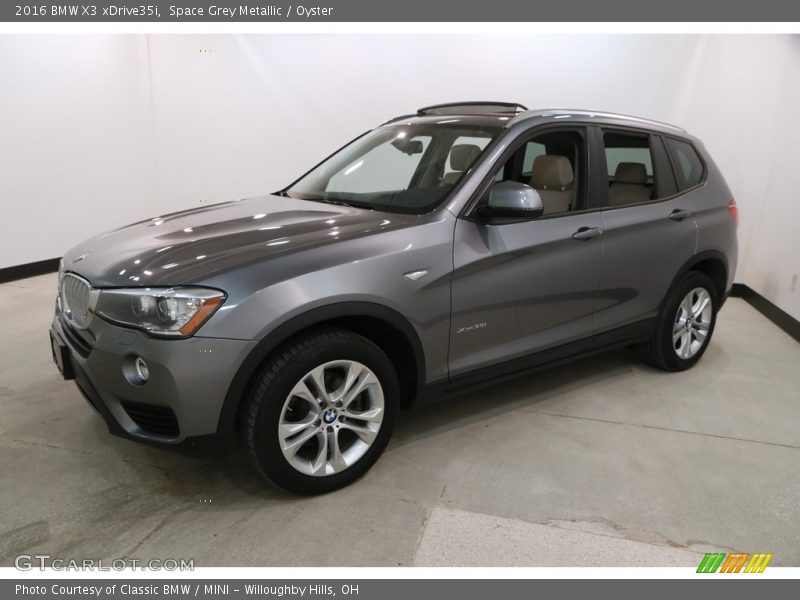 Space Grey Metallic / Oyster 2016 BMW X3 xDrive35i