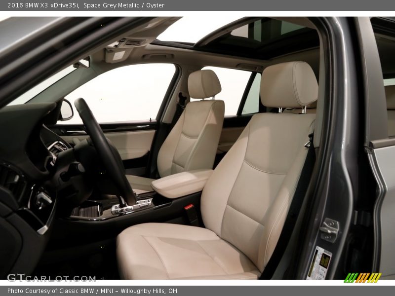 Space Grey Metallic / Oyster 2016 BMW X3 xDrive35i