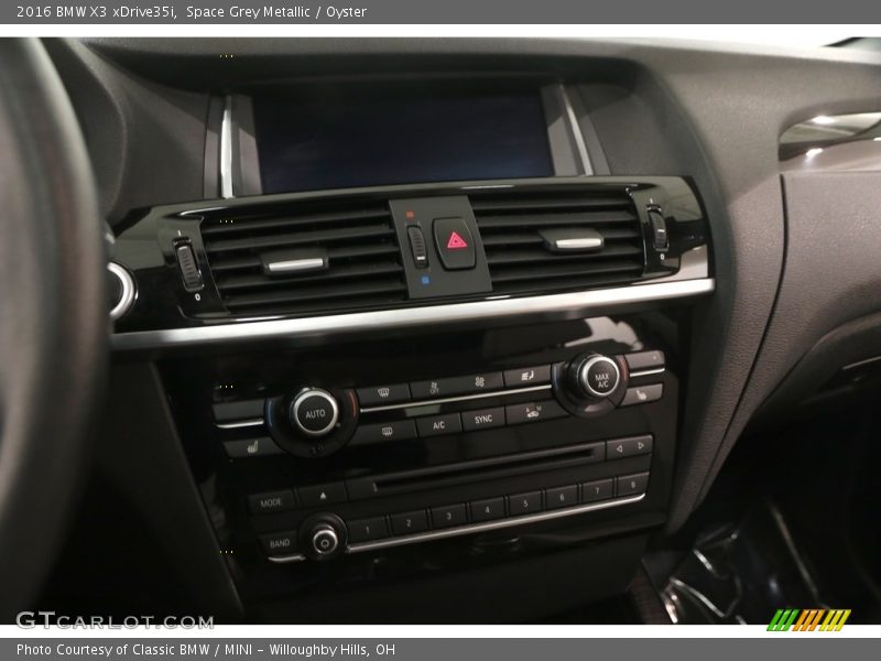 Space Grey Metallic / Oyster 2016 BMW X3 xDrive35i