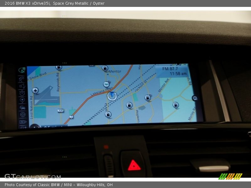 Space Grey Metallic / Oyster 2016 BMW X3 xDrive35i