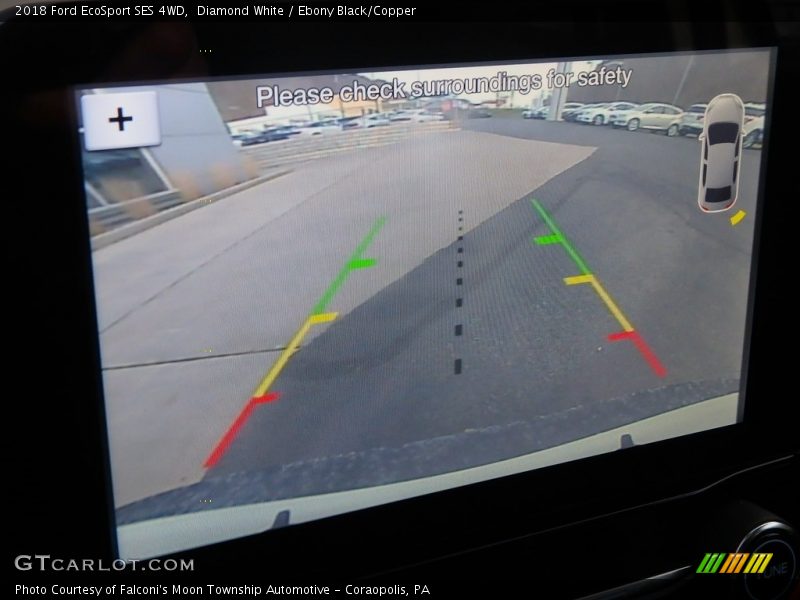 Diamond White / Ebony Black/Copper 2018 Ford EcoSport SES 4WD