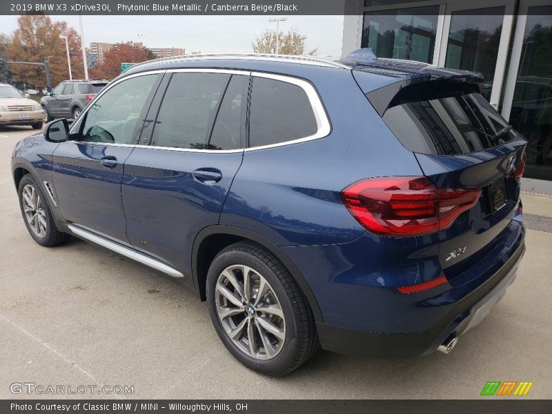 Phytonic Blue Metallic / Canberra Beige/Black 2019 BMW X3 xDrive30i