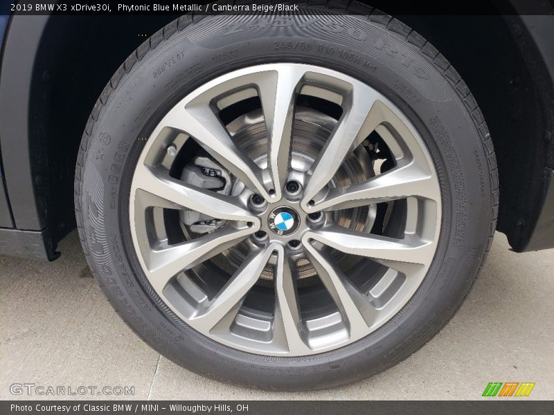 Phytonic Blue Metallic / Canberra Beige/Black 2019 BMW X3 xDrive30i