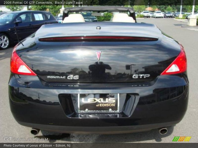 Black / Light Taupe 2006 Pontiac G6 GTP Convertible