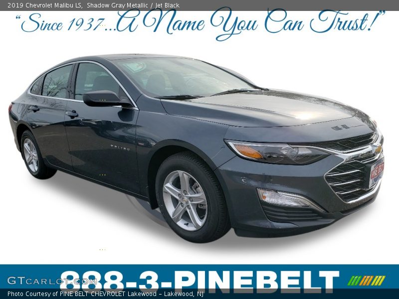 Shadow Gray Metallic / Jet Black 2019 Chevrolet Malibu LS