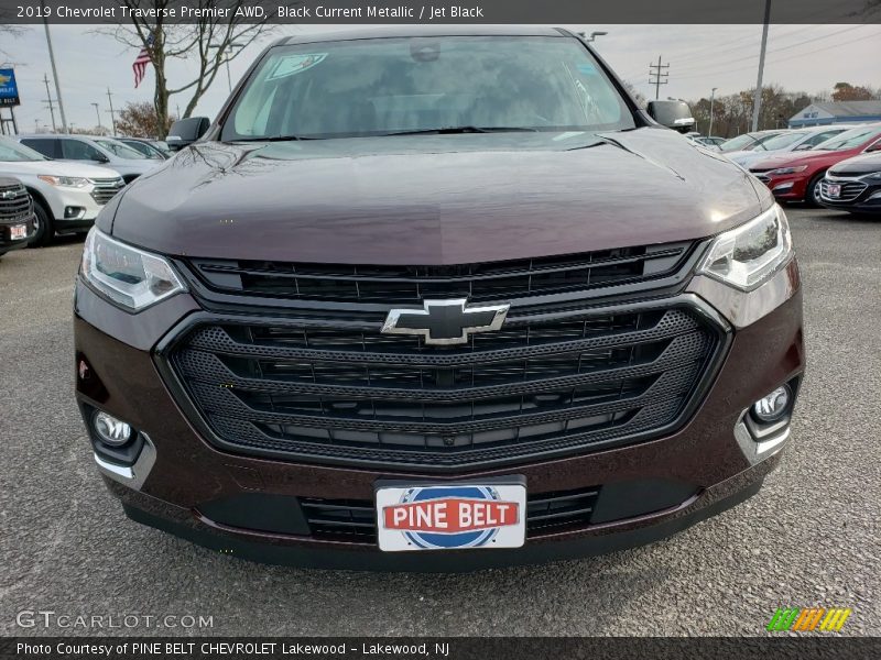 Black Current Metallic / Jet Black 2019 Chevrolet Traverse Premier AWD