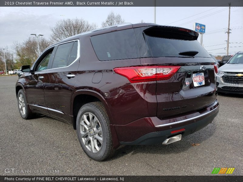 Black Current Metallic / Jet Black 2019 Chevrolet Traverse Premier AWD
