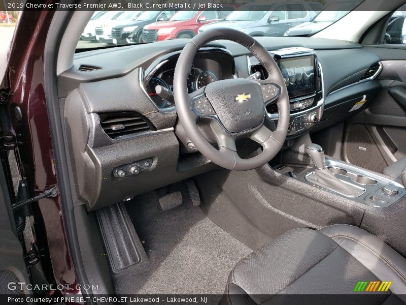 Black Current Metallic / Jet Black 2019 Chevrolet Traverse Premier AWD
