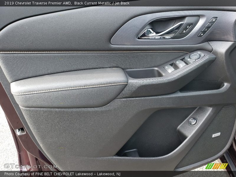 Black Current Metallic / Jet Black 2019 Chevrolet Traverse Premier AWD