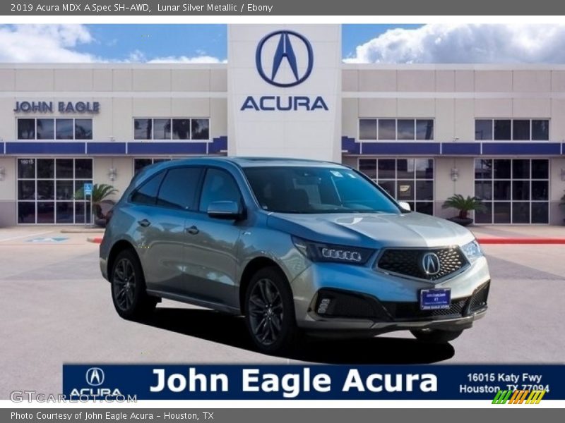 Lunar Silver Metallic / Ebony 2019 Acura MDX A Spec SH-AWD