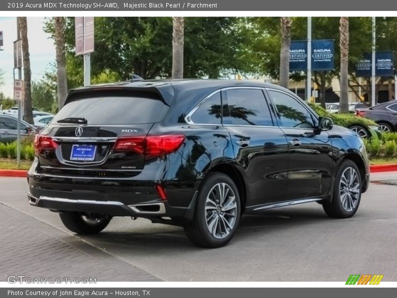 Majestic Black Pearl / Parchment 2019 Acura MDX Technology SH-AWD