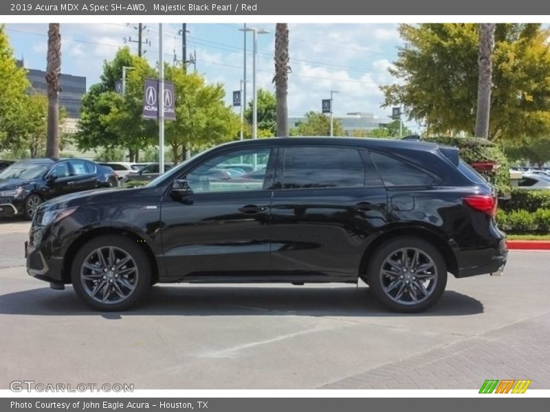 Majestic Black Pearl / Red 2019 Acura MDX A Spec SH-AWD