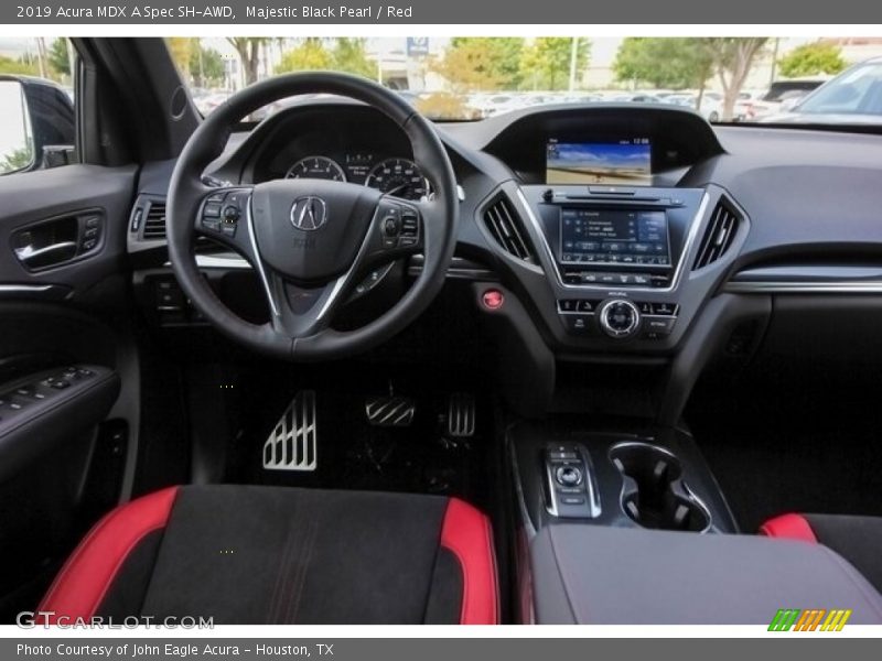 Majestic Black Pearl / Red 2019 Acura MDX A Spec SH-AWD
