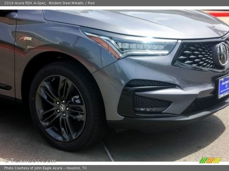 Modern Steel Metallic / Red 2019 Acura RDX A-Spec