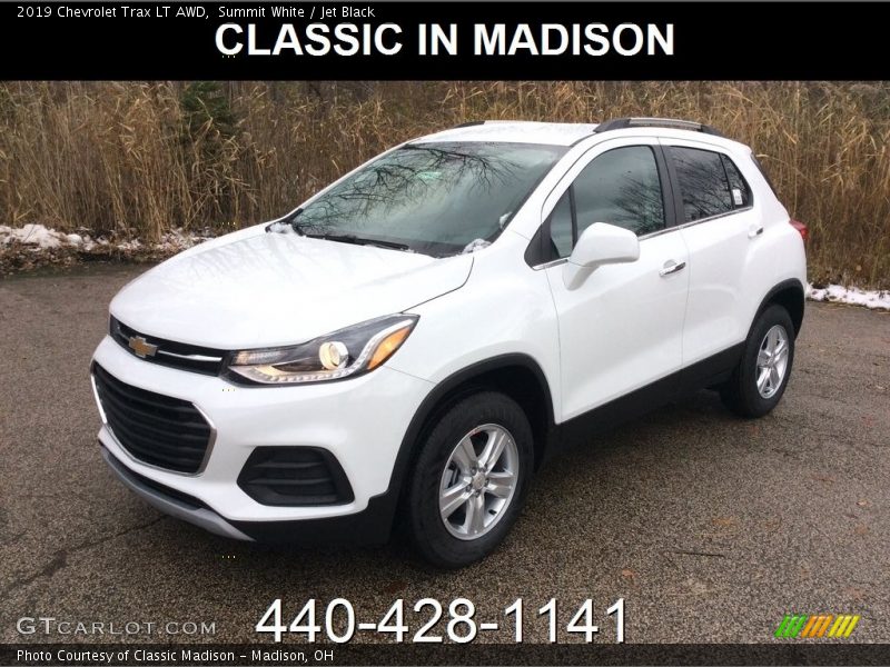 Summit White / Jet Black 2019 Chevrolet Trax LT AWD