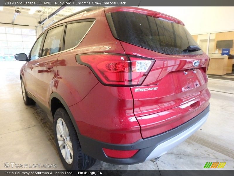 Ruby Red / Chromite Gray/Charcoal Black 2019 Ford Escape SEL 4WD