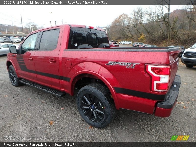 Ruby Red / Sport Black/Red 2019 Ford F150 XLT Sport SuperCrew 4x4