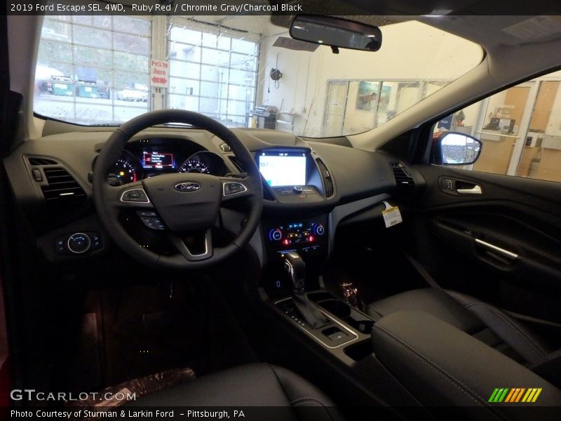 Ruby Red / Chromite Gray/Charcoal Black 2019 Ford Escape SEL 4WD