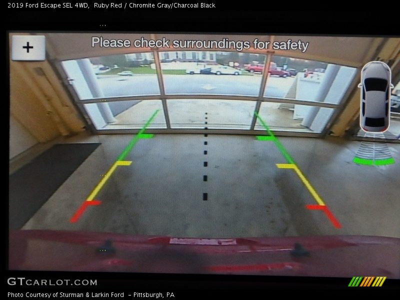 Ruby Red / Chromite Gray/Charcoal Black 2019 Ford Escape SEL 4WD