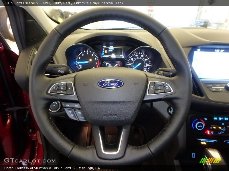 Ruby Red / Chromite Gray/Charcoal Black 2019 Ford Escape SEL 4WD