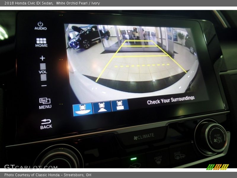 White Orchid Pearl / Ivory 2018 Honda Civic EX Sedan