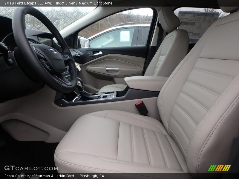 Ingot Silver / Medium Light Stone 2019 Ford Escape SEL 4WD