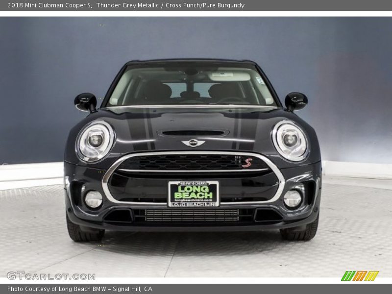 Thunder Grey Metallic / Cross Punch/Pure Burgundy 2018 Mini Clubman Cooper S