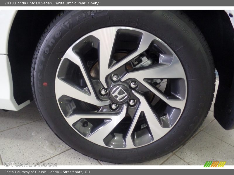 White Orchid Pearl / Ivory 2018 Honda Civic EX Sedan