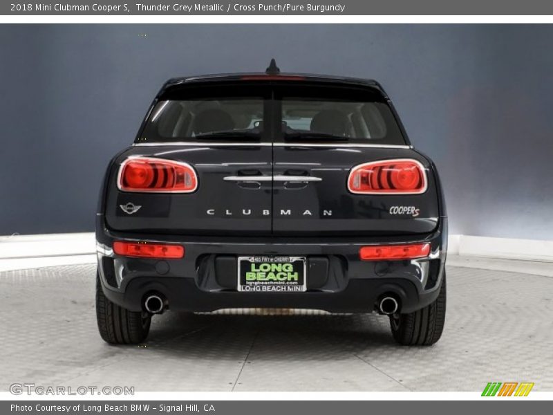 Thunder Grey Metallic / Cross Punch/Pure Burgundy 2018 Mini Clubman Cooper S