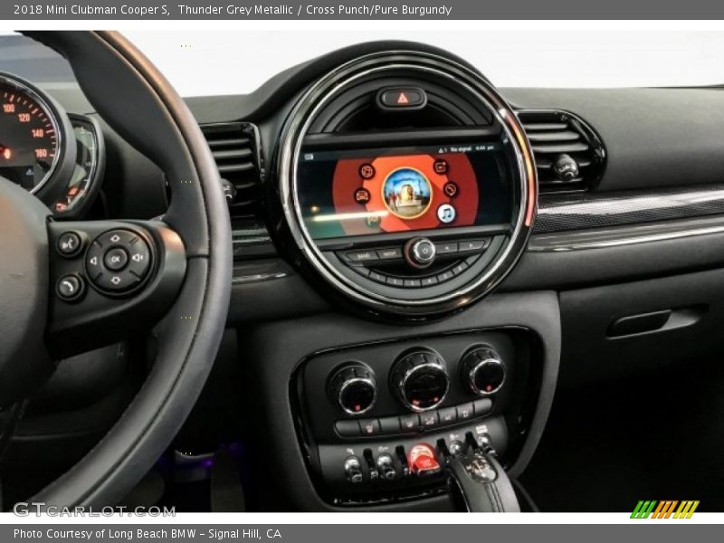 Thunder Grey Metallic / Cross Punch/Pure Burgundy 2018 Mini Clubman Cooper S