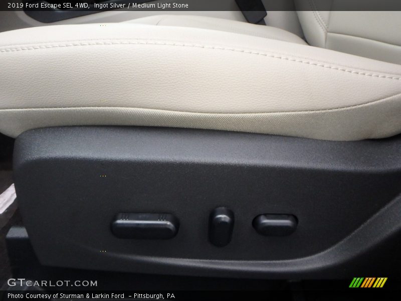Ingot Silver / Medium Light Stone 2019 Ford Escape SEL 4WD