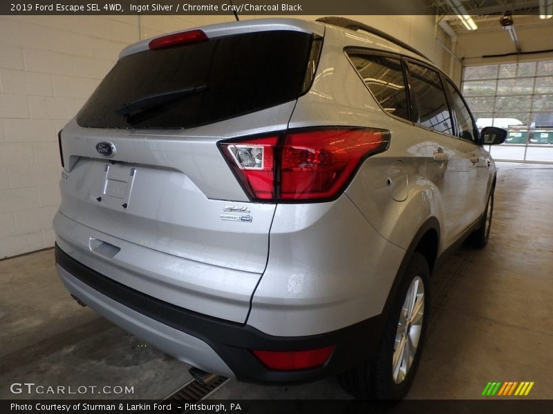 Ingot Silver / Chromite Gray/Charcoal Black 2019 Ford Escape SEL 4WD