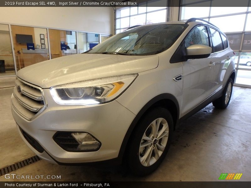 Ingot Silver / Chromite Gray/Charcoal Black 2019 Ford Escape SEL 4WD