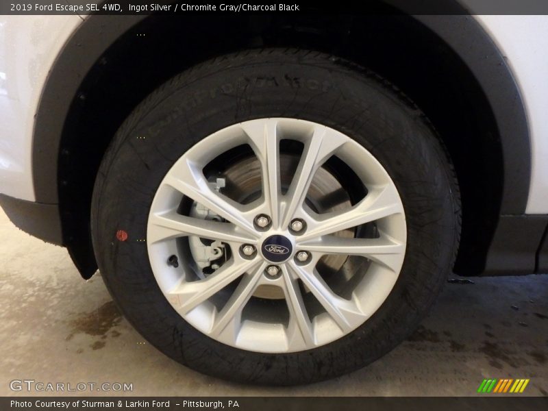 Ingot Silver / Chromite Gray/Charcoal Black 2019 Ford Escape SEL 4WD