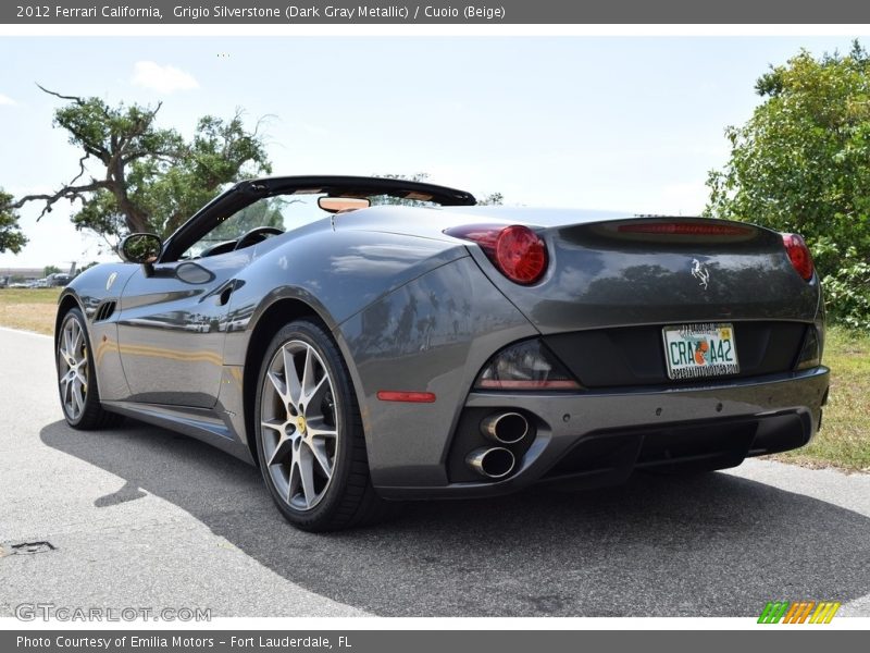 Grigio Silverstone (Dark Gray Metallic) / Cuoio (Beige) 2012 Ferrari California