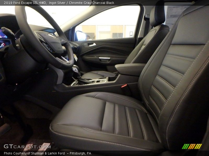 Ingot Silver / Chromite Gray/Charcoal Black 2019 Ford Escape SEL 4WD
