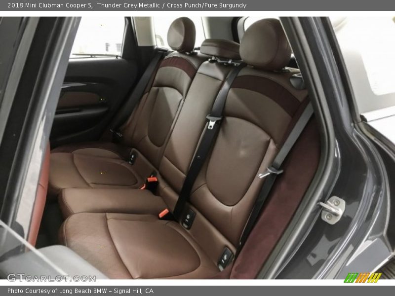 Thunder Grey Metallic / Cross Punch/Pure Burgundy 2018 Mini Clubman Cooper S