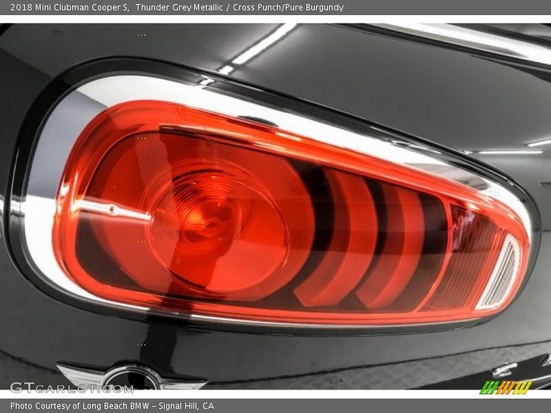 Thunder Grey Metallic / Cross Punch/Pure Burgundy 2018 Mini Clubman Cooper S