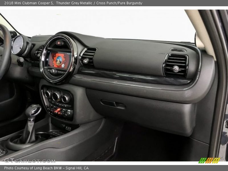 Thunder Grey Metallic / Cross Punch/Pure Burgundy 2018 Mini Clubman Cooper S
