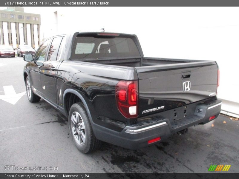 Crystal Black Pearl / Black 2017 Honda Ridgeline RTL AWD
