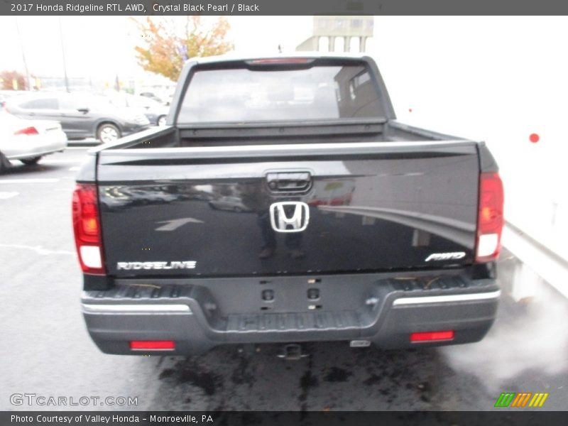 Crystal Black Pearl / Black 2017 Honda Ridgeline RTL AWD