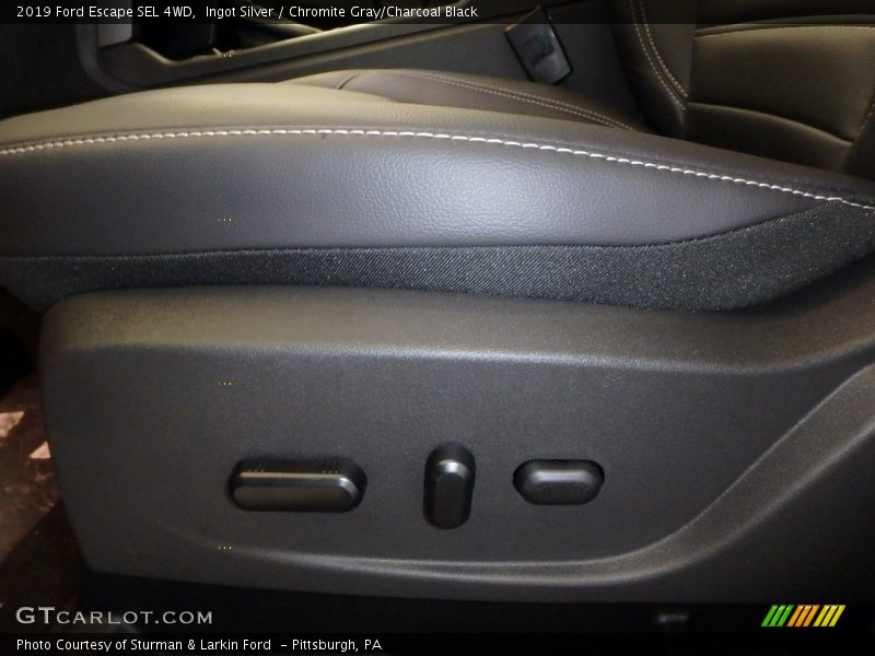 Ingot Silver / Chromite Gray/Charcoal Black 2019 Ford Escape SEL 4WD