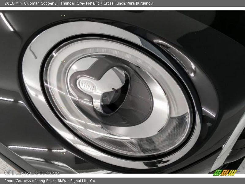 Thunder Grey Metallic / Cross Punch/Pure Burgundy 2018 Mini Clubman Cooper S