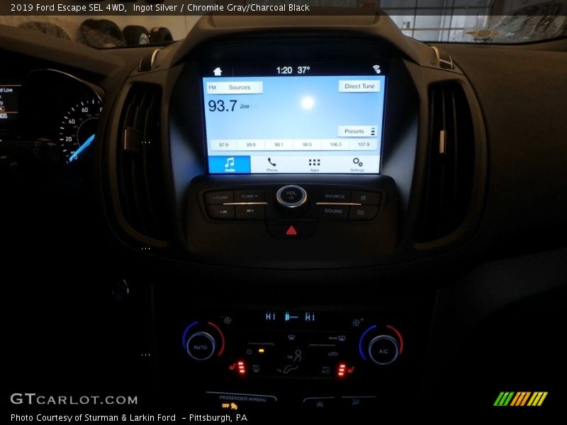 Ingot Silver / Chromite Gray/Charcoal Black 2019 Ford Escape SEL 4WD