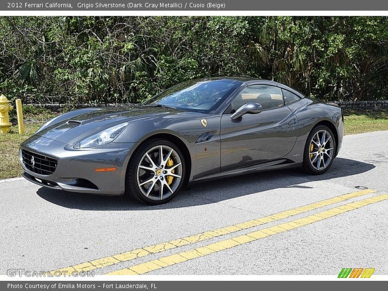 Grigio Silverstone (Dark Gray Metallic) / Cuoio (Beige) 2012 Ferrari California